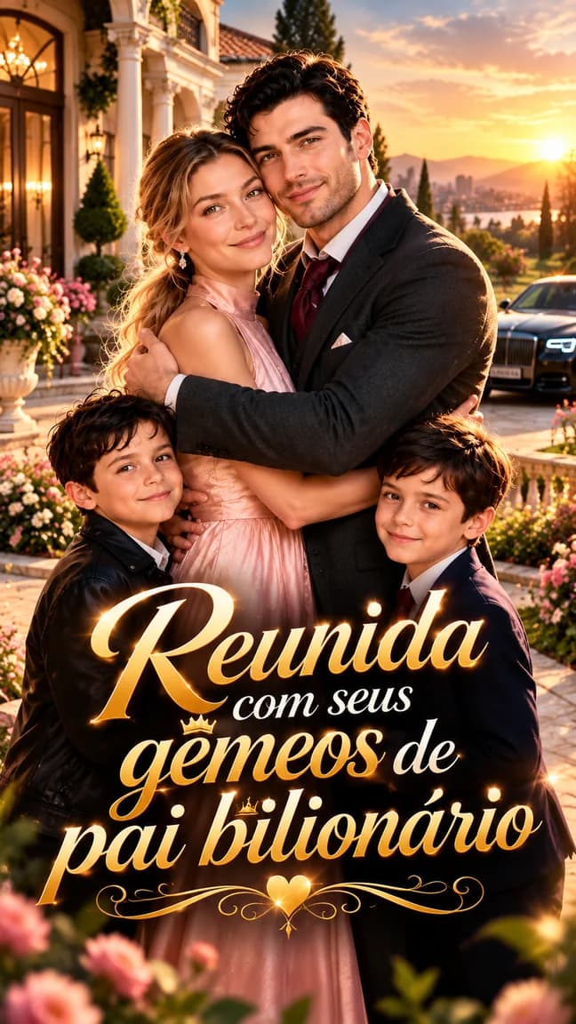 Reunida com Seus Gêmeos de Pai Bilionário